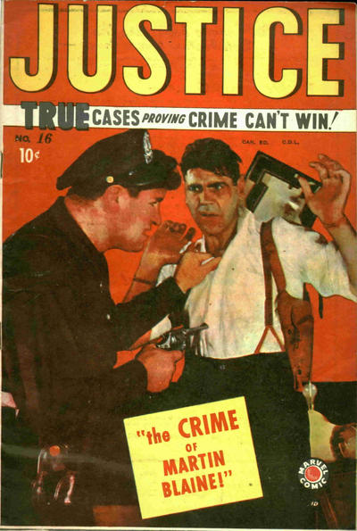 Cover for Justice Comics (Bell Features, 1948 ? series) #16