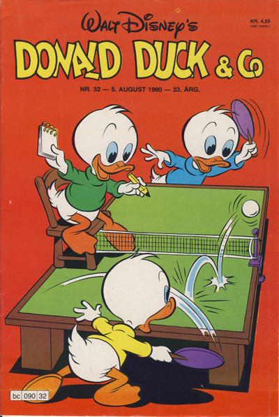 Cover for Donald Duck & Co (Hjemmet / Egmont, 1948 series) #32/1980