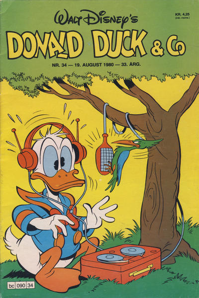 Cover for Donald Duck & Co (Hjemmet / Egmont, 1948 series) #34/1980