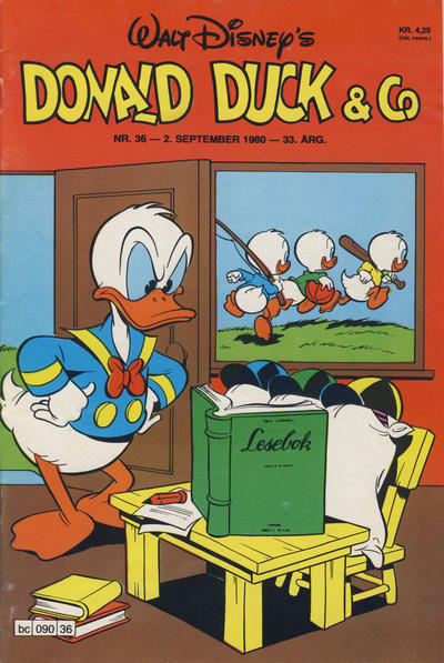 Cover for Donald Duck & Co (Hjemmet / Egmont, 1948 series) #36/1980