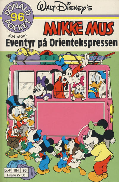 Cover for Donald Pocket (Hjemmet / Egmont, 1968 series) #96 - Mikke Mus Eventyr på Orientekspressen [1. opplag]