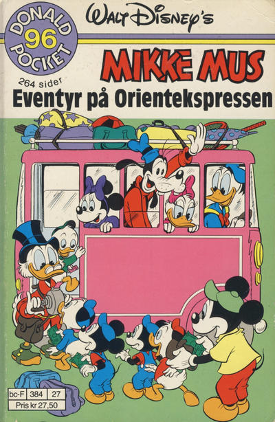 Cover for Donald Pocket (Hjemmet / Egmont, 1968 series) #96 - Mikke Mus Eventyr på Orientekspressen [Reutsendelse]