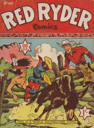Cover for Red Ryder Comics (World Distributors, 1954 series) #60