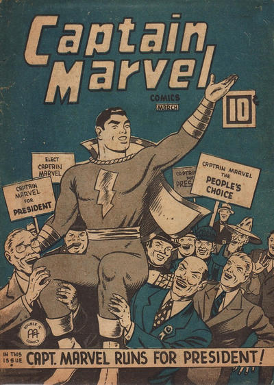 Cover for Captain Marvel Comics (Anglo-American Publishing Company Limited, 1942 series) #v4#3