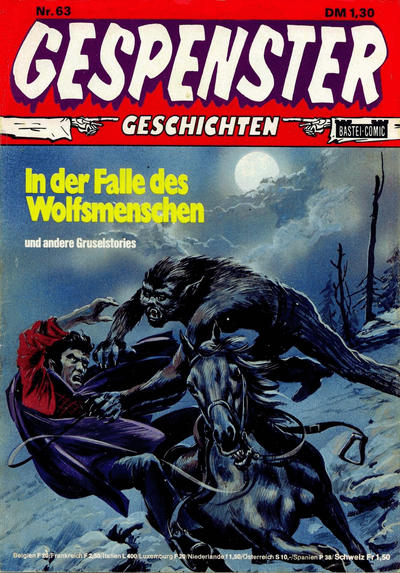 Cover for Gespenster Geschichten (Bastei Verlag, 1974 series) #63