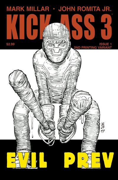 Cover for Kick-Ass 3 (Marvel, 2013 series) #1 [2nd Printing Variant by John Romita, Jr.]