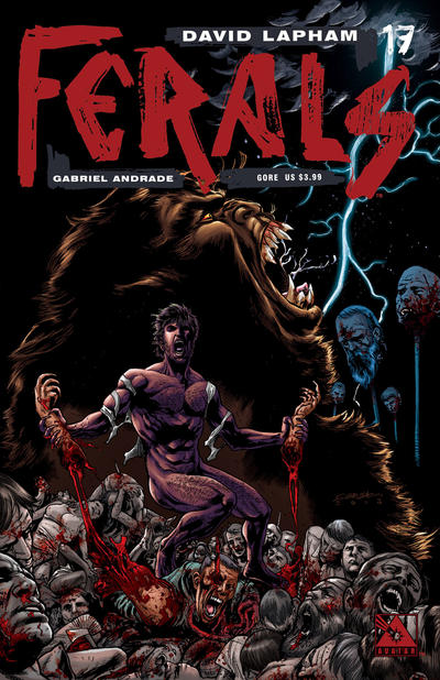 Cover for Ferals (Avatar Press, 2012 series) #17 [Gore Variant Cover by Gabriel Andrade]