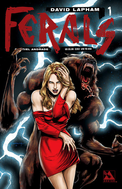 Cover for Ferals (Avatar Press, 2012 series) #1 [C2E2 Exclusive Variant by Gabriel Andrade]