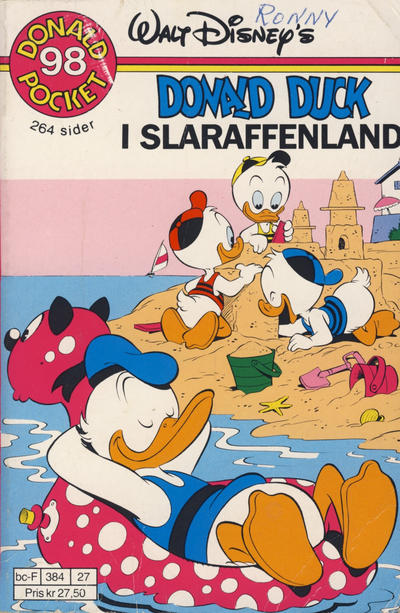 Cover for Donald Pocket (Hjemmet / Egmont, 1968 series) #98 - Donald Duck i Slaraffenland [Reutsendelse]