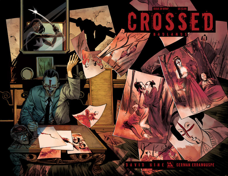 Cover for Crossed Badlands (Avatar Press, 2012 series) #40 [Wraparound Variant Cover by German Erramouspe]