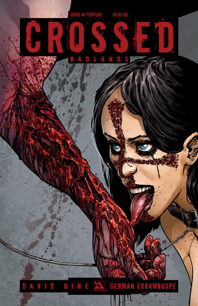 Cover for Crossed Badlands (Avatar Press, 2012 series) #40 [Torture Variant Cover by German Erramouspe]