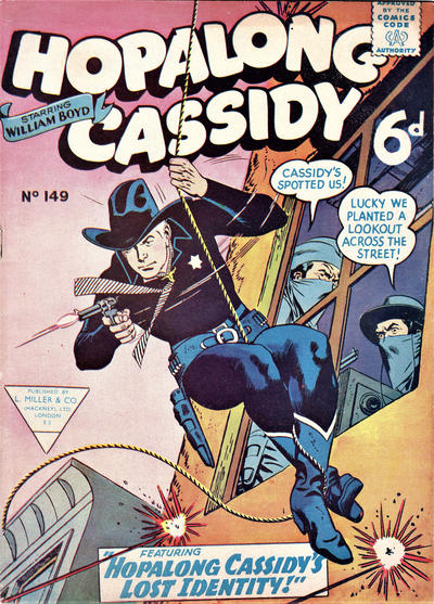 Cover for Hopalong Cassidy Comic (L. Miller & Son, 1950 series) #149