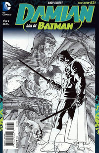 Cover Thumbnail for Damian: Son of Batman (DC, 2013 series) #1 [Andy Kubert Black & White Cover]