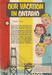 Cover Thumbnail for Our Vacation in Ontario (The Division of Publicity, Department of Travel and Publicity, 1954 ? series) #[nn]