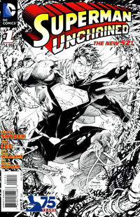 Cover Thumbnail for Superman Unchained (DC, 2013 series) #1 [Jim Lee / Scott Williams Black & White Cover]