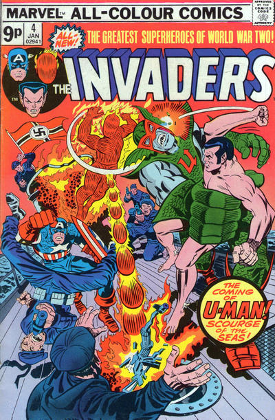 Cover for The Invaders (Marvel, 1975 series) #4 [British]