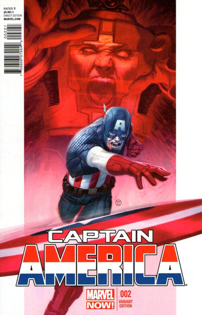 Cover for Captain America (Marvel, 2013 series) #2 [Variant Cover by Julian Totino Tedesco]