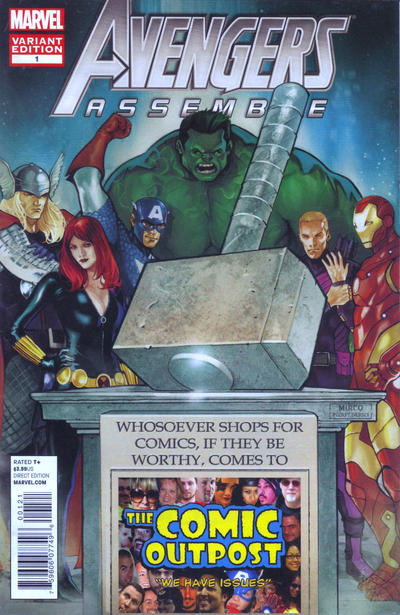 Cover for Avengers Assemble (Marvel, 2012 series) #1 [The Comic Outpost Exclusive Variant]