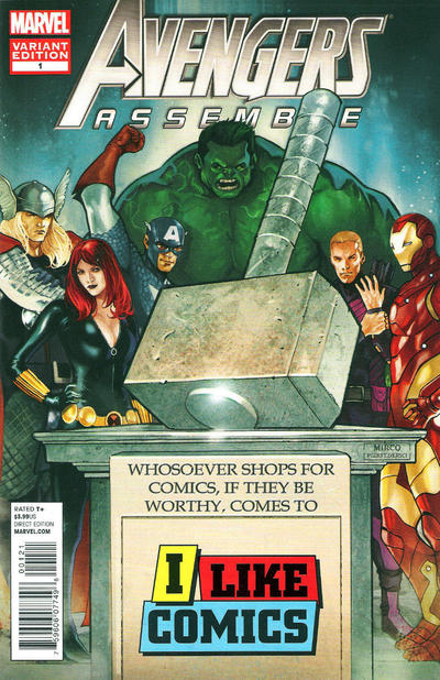 Cover for Avengers Assemble (Marvel, 2012 series) #1 [I Like Comics Variant Cover]