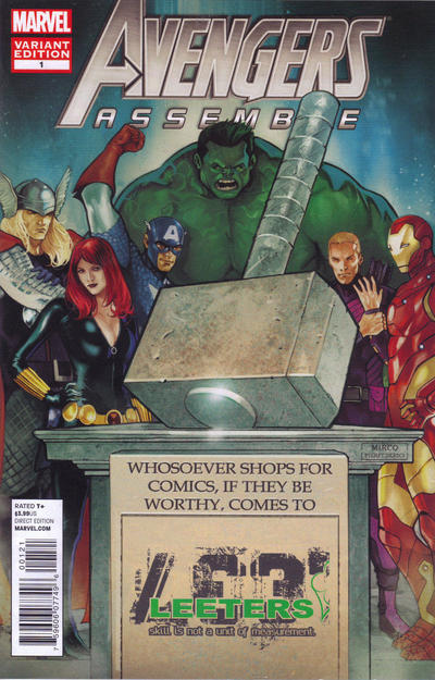 Cover for Avengers Assemble (Marvel, 2012 series) #1 [Leeters Comics Exclusive Variant]