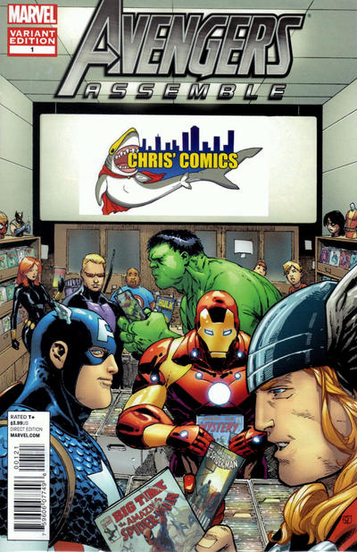 Cover for Avengers Assemble (Marvel, 2012 series) #1 [Chris' Comics Exclusive Variant Cover]