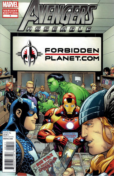 Cover for Avengers Assemble (Marvel, 2012 series) #1 [Forbidden Planet Exclusive Variant]