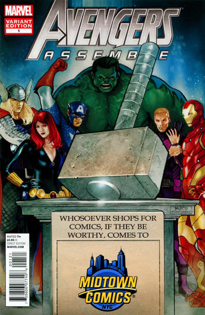 Cover for Avengers Assemble (Marvel, 2012 series) #1 [Midtown Comics Exclusive Variant]