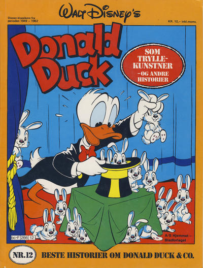 Cover for Walt Disney's Beste Historier om Donald Duck & Co [Disney-Album] (Hjemmet / Egmont, 1978 series) #12 - Donald Duck som tryllekunstner