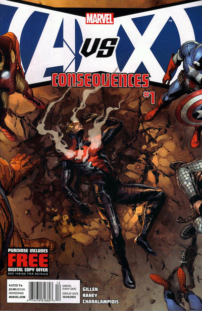 Cover for AVX: Consequences (Marvel, 2012 series) #1 [Newsstand]