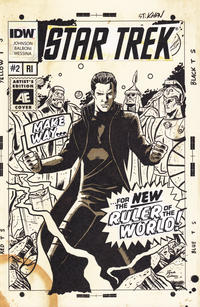 Cover Thumbnail for Star Trek: Khan (IDW, 2013 series) #2 [Cover D Incentive Derek Charm Artist Edition Variant Cover]