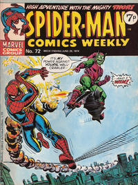 Cover Thumbnail for Spider-Man Comics Weekly (Marvel UK, 1973 series) #72
