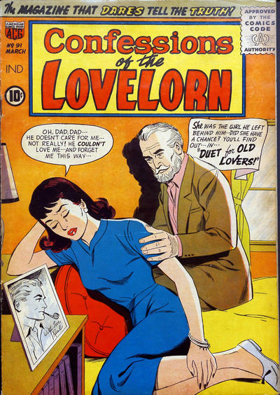 Cover for Confessions of the Lovelorn (American Comics Group, 1956 series) #91