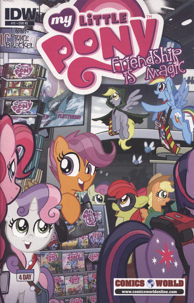Cover for My Little Pony: Friendship Is Magic (IDW, 2012 series) #11 [Cover CON - NYCC Comics World Exclusive - Tony Fleecs]