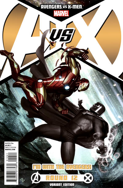 Cover for Avengers vs. X-Men (Marvel, 2012 series) #12 [Avengers Team Variant]