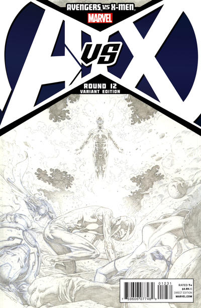 Cover for Avengers vs. X-Men (Marvel, 2012 series) #12 [Opeña Sketch Variant]