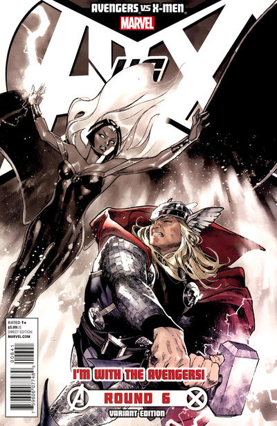 Cover for Avengers vs. X-Men (Marvel, 2012 series) #6 [Avengers Team Variant]