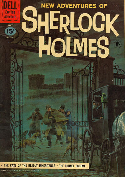 Cover for Four Color (Dell, 1942 series) #1169 - New Adventures of Sherlock Holmes [British]