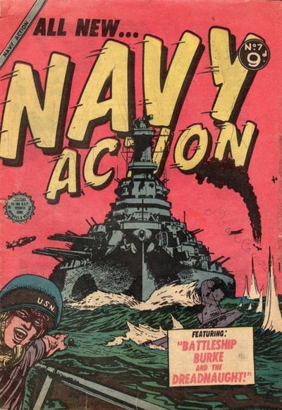 Cover for Navy Action (Horwitz, 1954 ? series) #7
