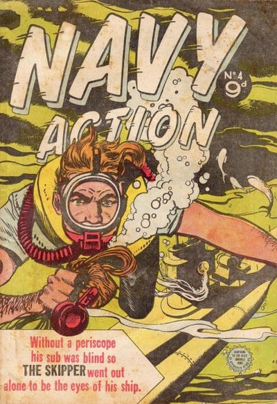 Cover for Navy Action (Horwitz, 1954 ? series) #4