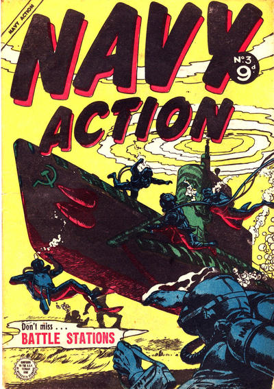 Cover for Navy Action (Horwitz, 1954 ? series) #3