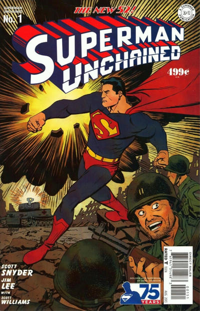 Cover for Superman Unchained (DC, 2013 series) #1 [Dave Johnson Golden Age Cover]