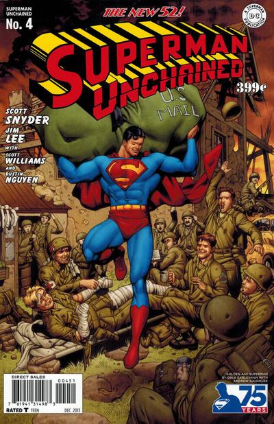 Cover for Superman Unchained (DC, 2013 series) #4 [Dale Eaglesham Golden Age Cover]
