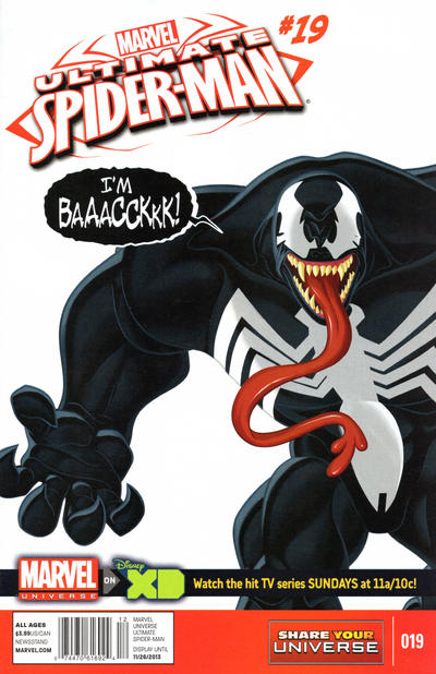 Cover for Marvel Universe Ultimate Spider-Man (Marvel, 2012 series) #19 [Newsstand]