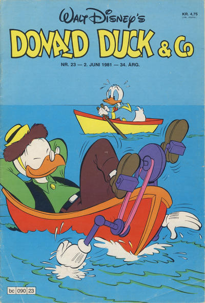 Cover for Donald Duck & Co (Hjemmet / Egmont, 1948 series) #23/1981