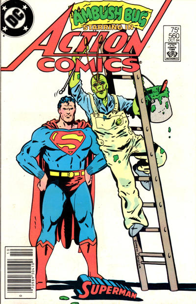 Cover for Action Comics (DC, 1938 series) #560 [Newsstand]
