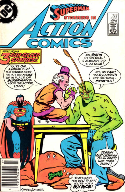 Cover for Action Comics (DC, 1938 series) #563 [Newsstand]