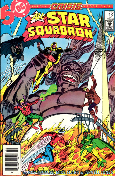 Cover for All-Star Squadron (DC, 1981 series) #54 [Newsstand]