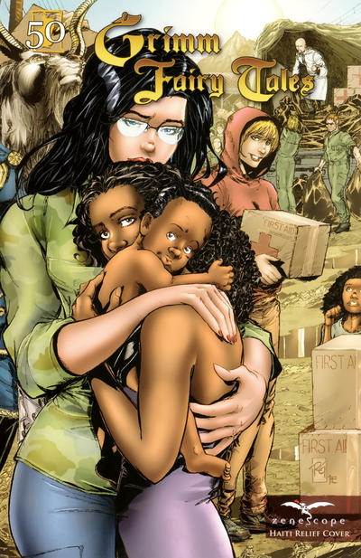 Cover for Grimm Fairy Tales (Zenescope Entertainment, 2005 series) #50 [Haiti Relief Variant by Gabriel Rearte]