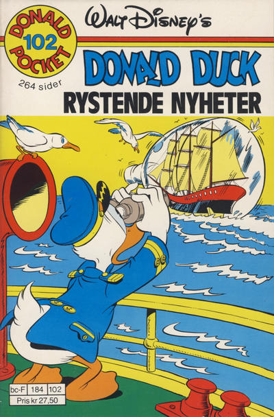 Cover for Donald Pocket (Hjemmet / Egmont, 1968 series) #102 - Donald Duck Rystende nyheter [1. opplag]