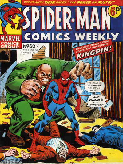 Cover for Spider-Man Comics Weekly (Marvel UK, 1973 series) #60